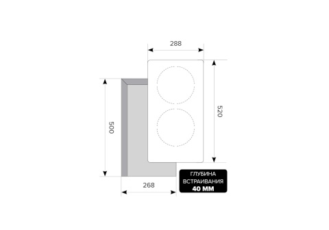 Электрическая варочная поверхность EVH 320-0 BL