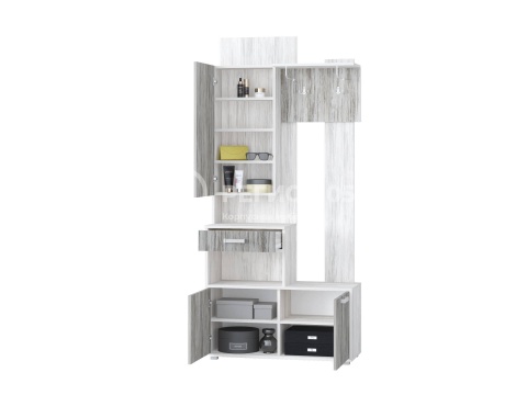 Прихожая Вавилон-9 Вариант №3-1 ЛДСП (1,0*2,14*0,39)/Разные Цвета